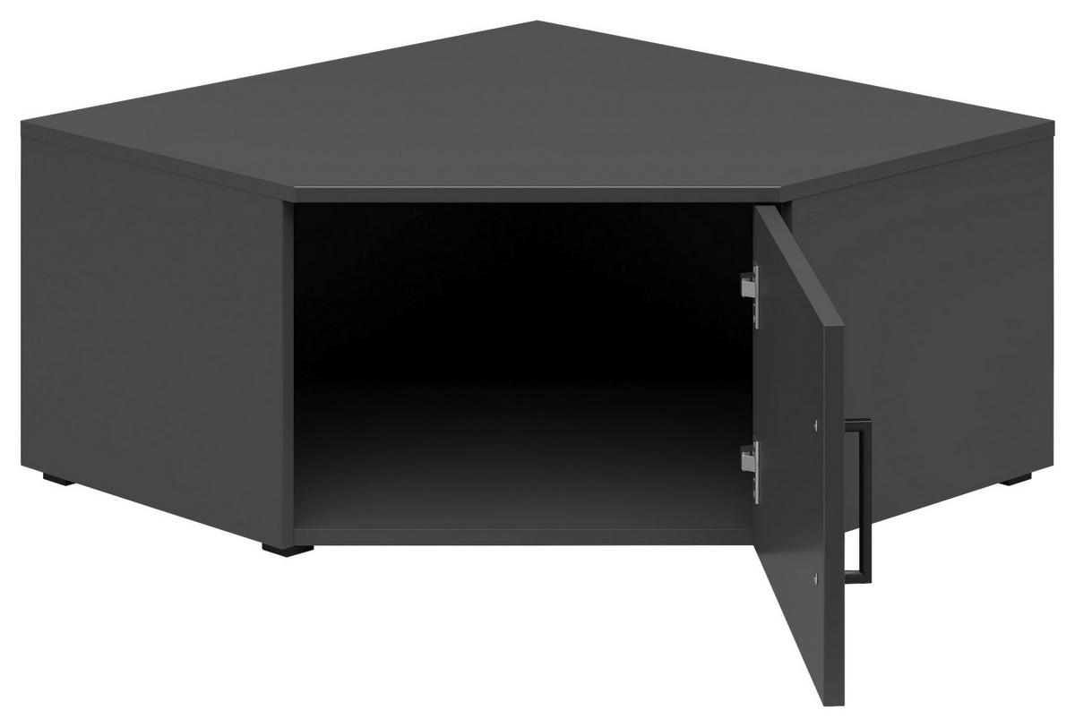 Nadstavec na skriňu MULTISTAURAUM š: 101 cm - čierna/grafitová, Modern, kompozitné drevo/plast (71,5/71,5cm)