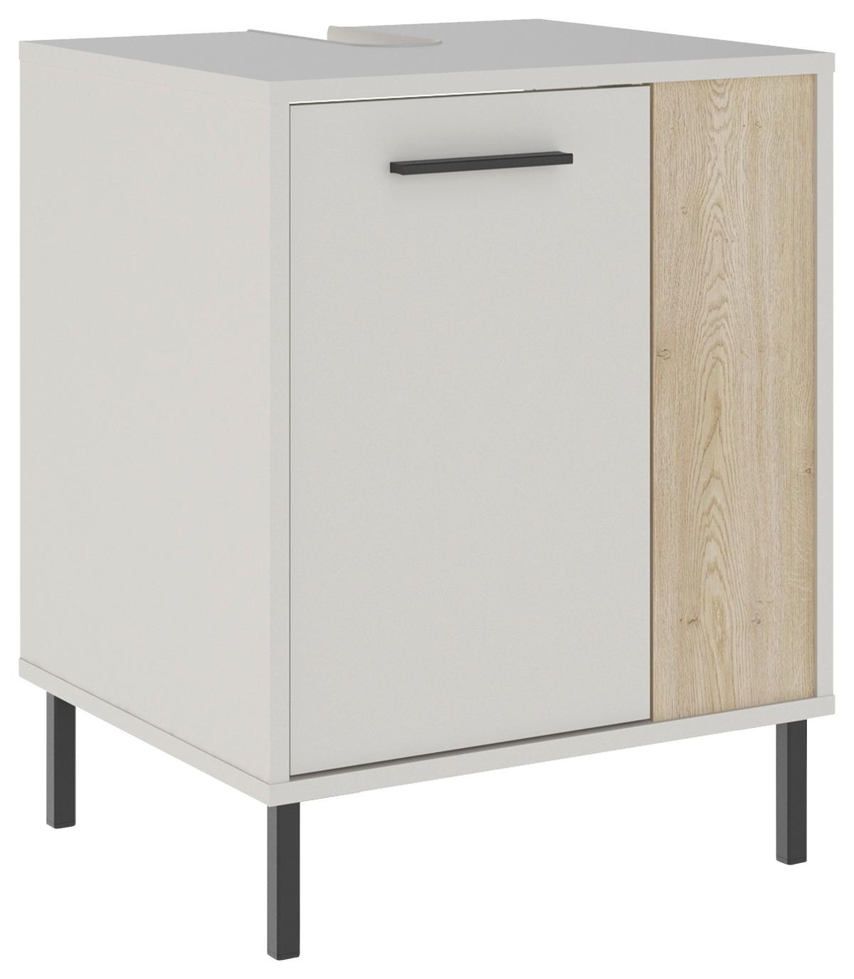 WASCHBECKENUNTERSCHRANK Empoli, Kaschmir B: 51 cm - Kaschmir/Eichefarben, MODERN, Holzwerkstoff (51/65/45cm)