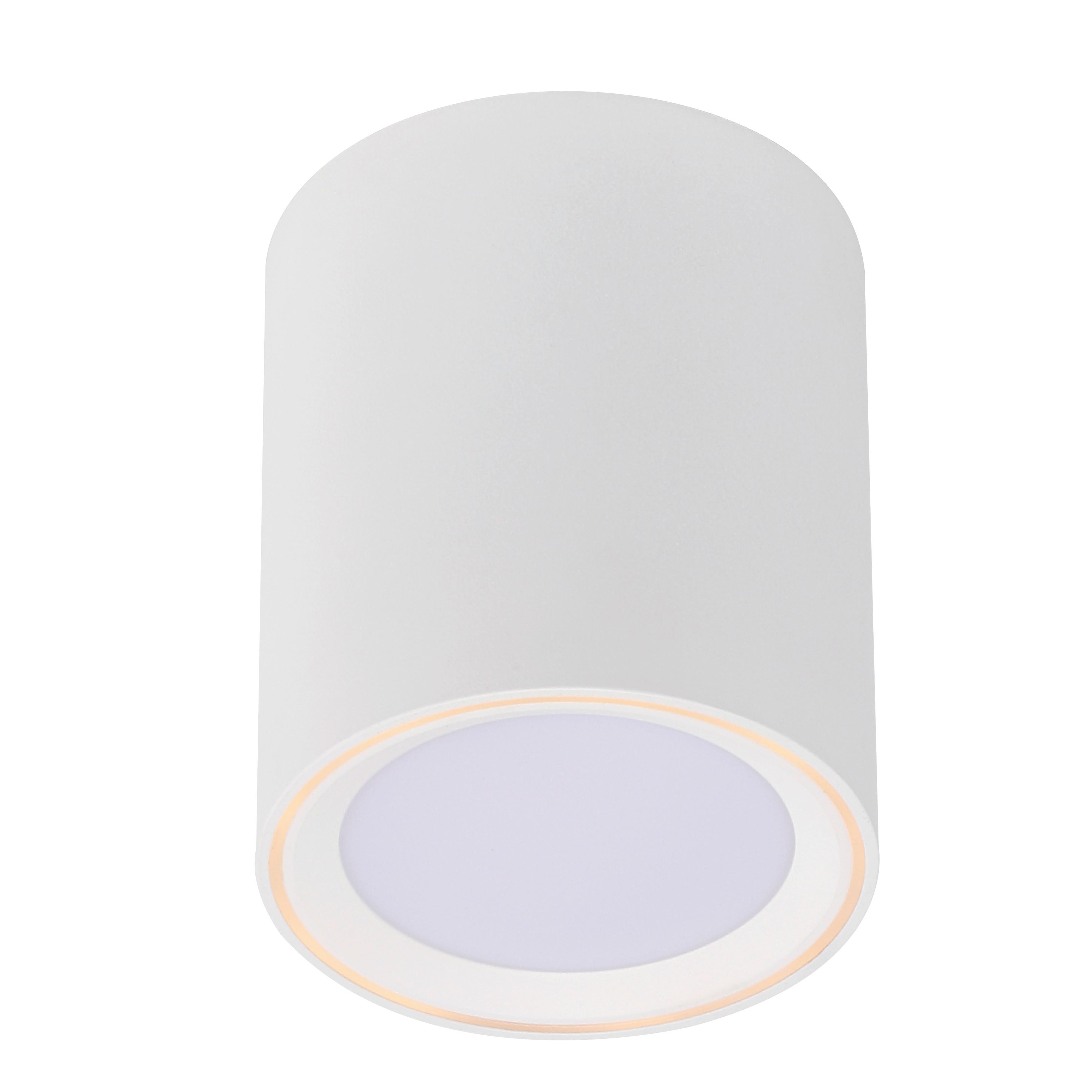 Aufbauleuchte Fallon Weiß D: 10 cm - Weiß, Basics, Metall (10/12cm) - Nordlux