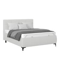 Polsterbett Zeni 140 - Creme/Schwarz, KONVENTIONELL, Holz/Textil (140/200cm)