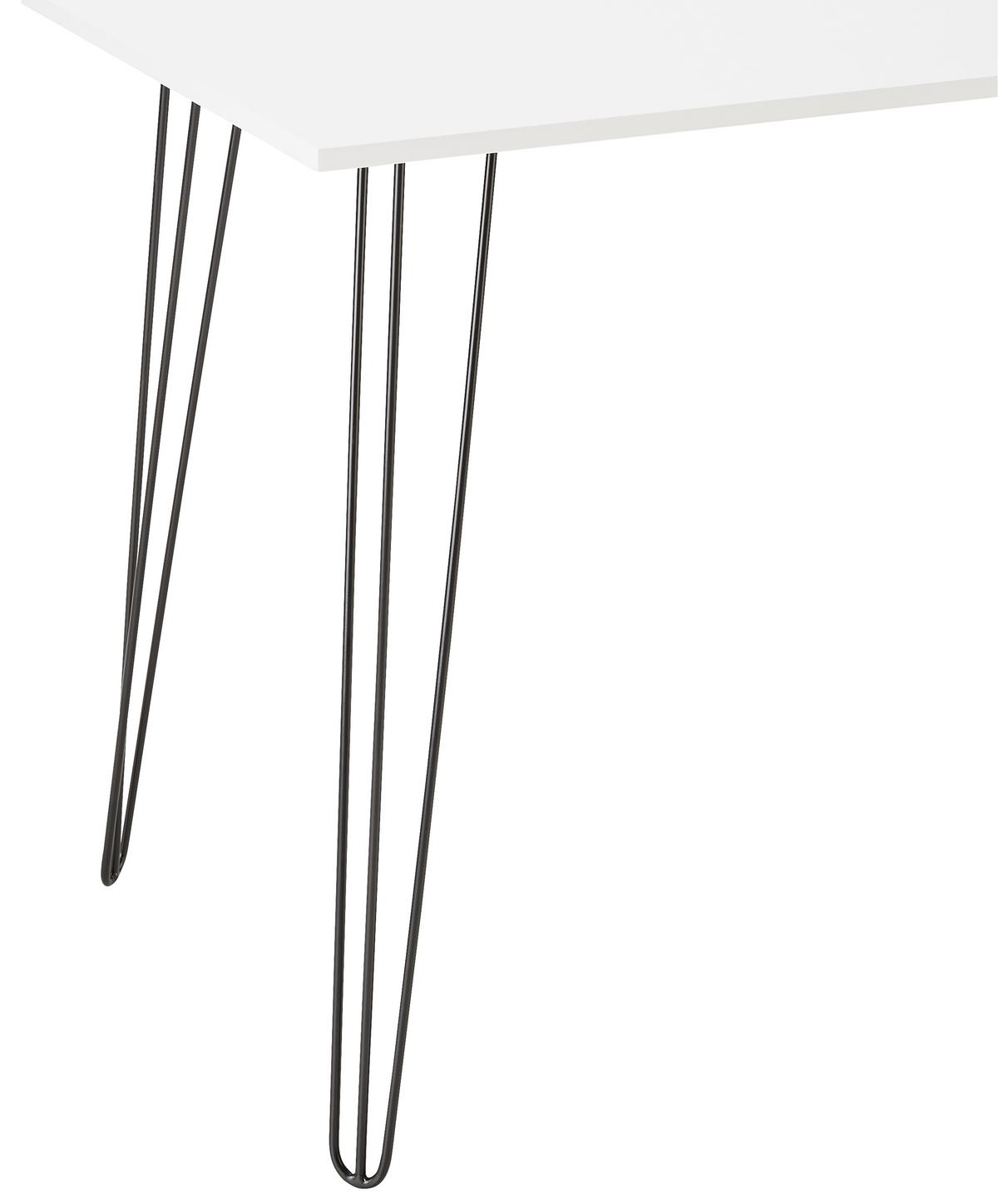 Písací stôl Marc - čierna/biela, Modern, kov/drevo (98/60/75cm) - Bessagi Home