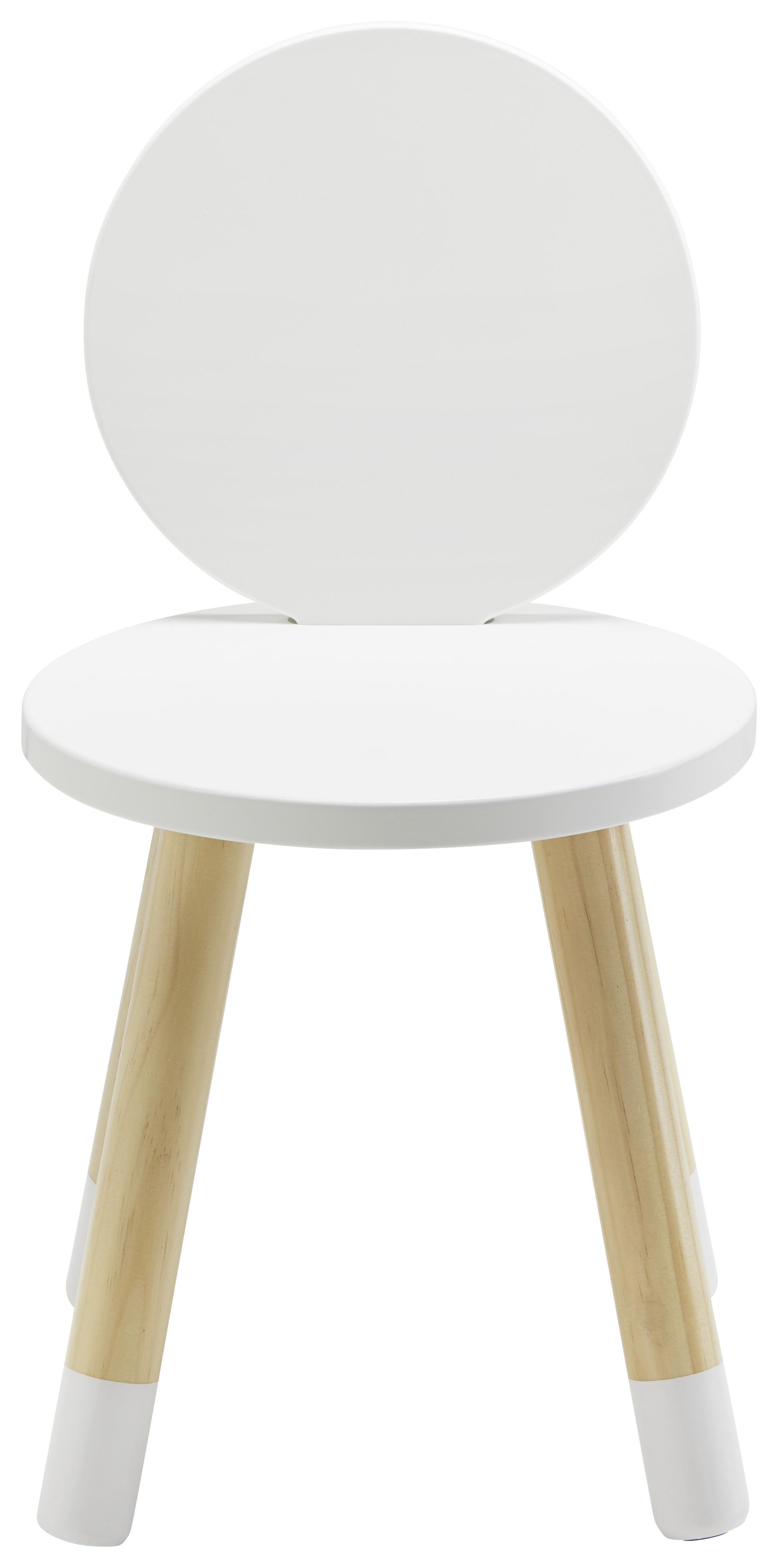 Dětská Židle Leni - bílá/barvy pinie, Moderní, dřevo (27,4/51cm) - Modern Living