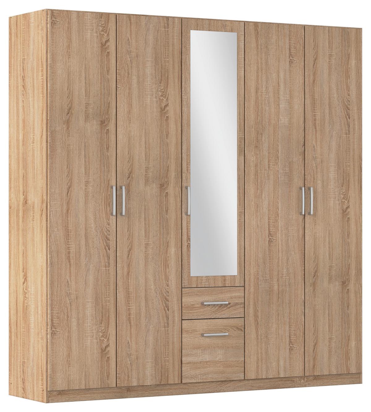 Drehtürenschrank Bingen Eichefarben D. B: 226cm - Eichefarben, MODERN, Holzwerkstoff (226/229/54cm) - Rauch Möbel