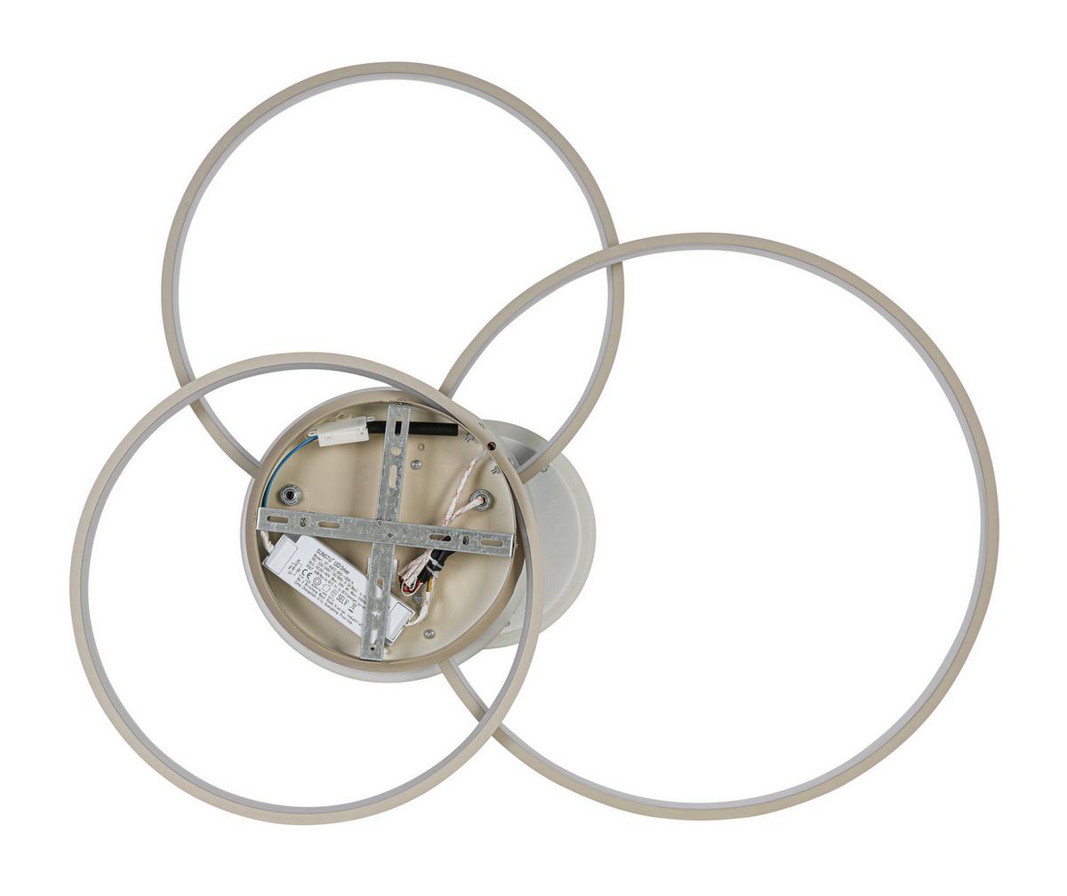 STROPNÍ LED SVÍTIDLO SEHR - pískové barvy/šampaňská, Moderní, kov/plast (74/77/11cm) - Mömax