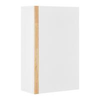 Závěsná skřiňka RICO - bílá/přírodní barvy, Moderní, dřevo (42/66/20cm) - Bessagi Home