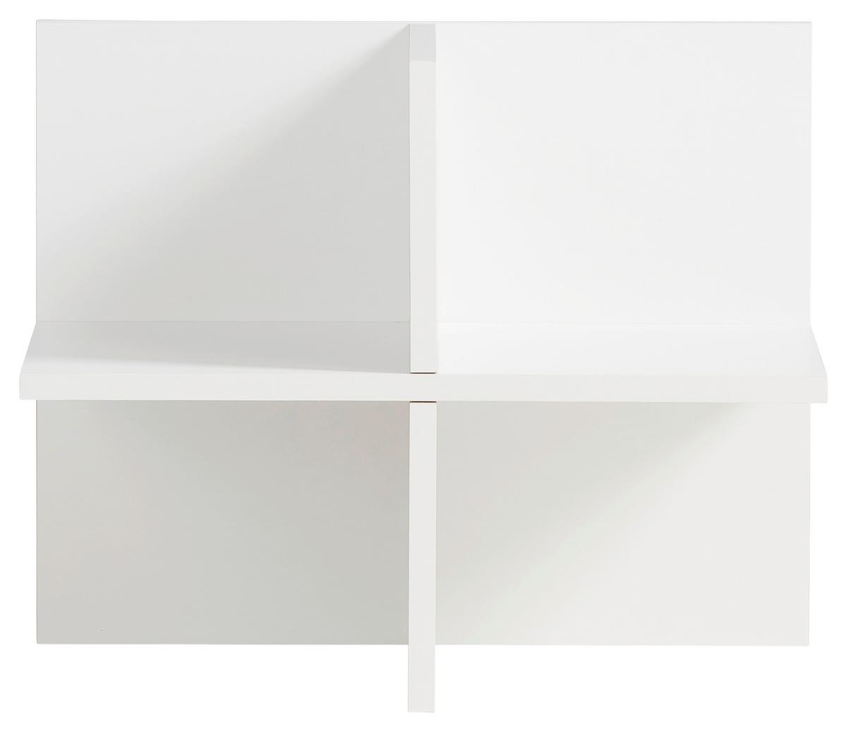 Regaleinsatz 400 Regalkreuz - Weiß, MODERN, Holzwerkstoff (47,5/38,4/32,8cm) - MID.YOU