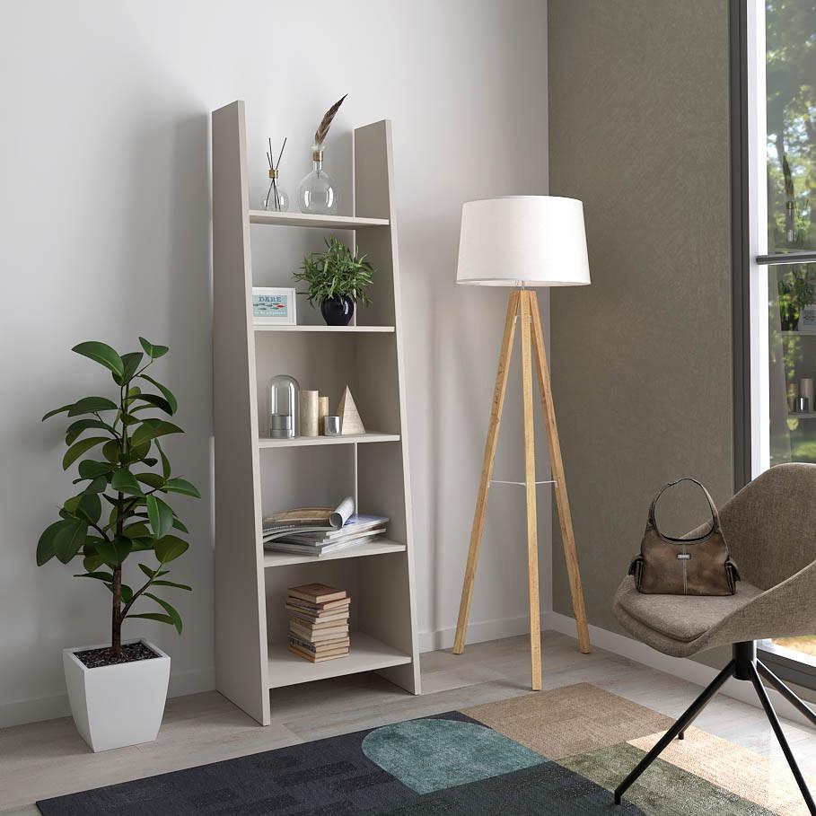 Regál Pisa, kašmír, š: 54 cm - kašmírová, Modern, kompozitné drevo (54/186/38cm) - Mömax