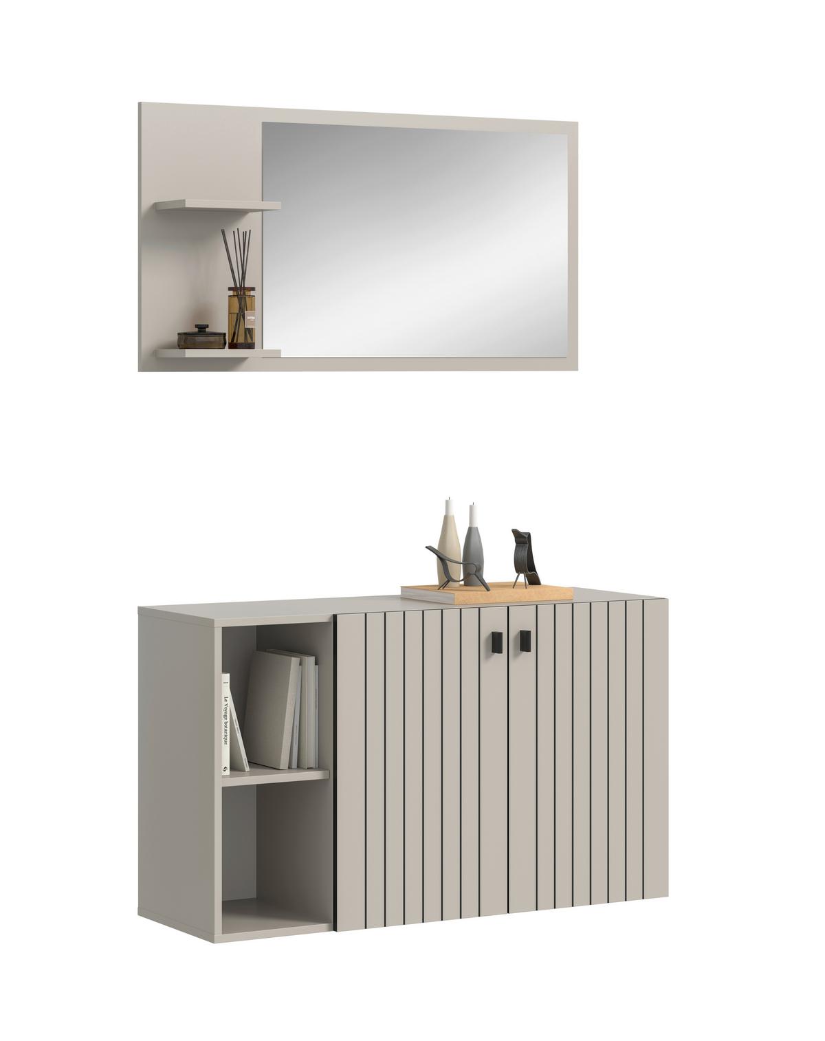 Garderobe Station Kaschmir B: 106cm - Kaschmir, Design, Holzwerkstoff (106/192/37cm) - MID.YOU