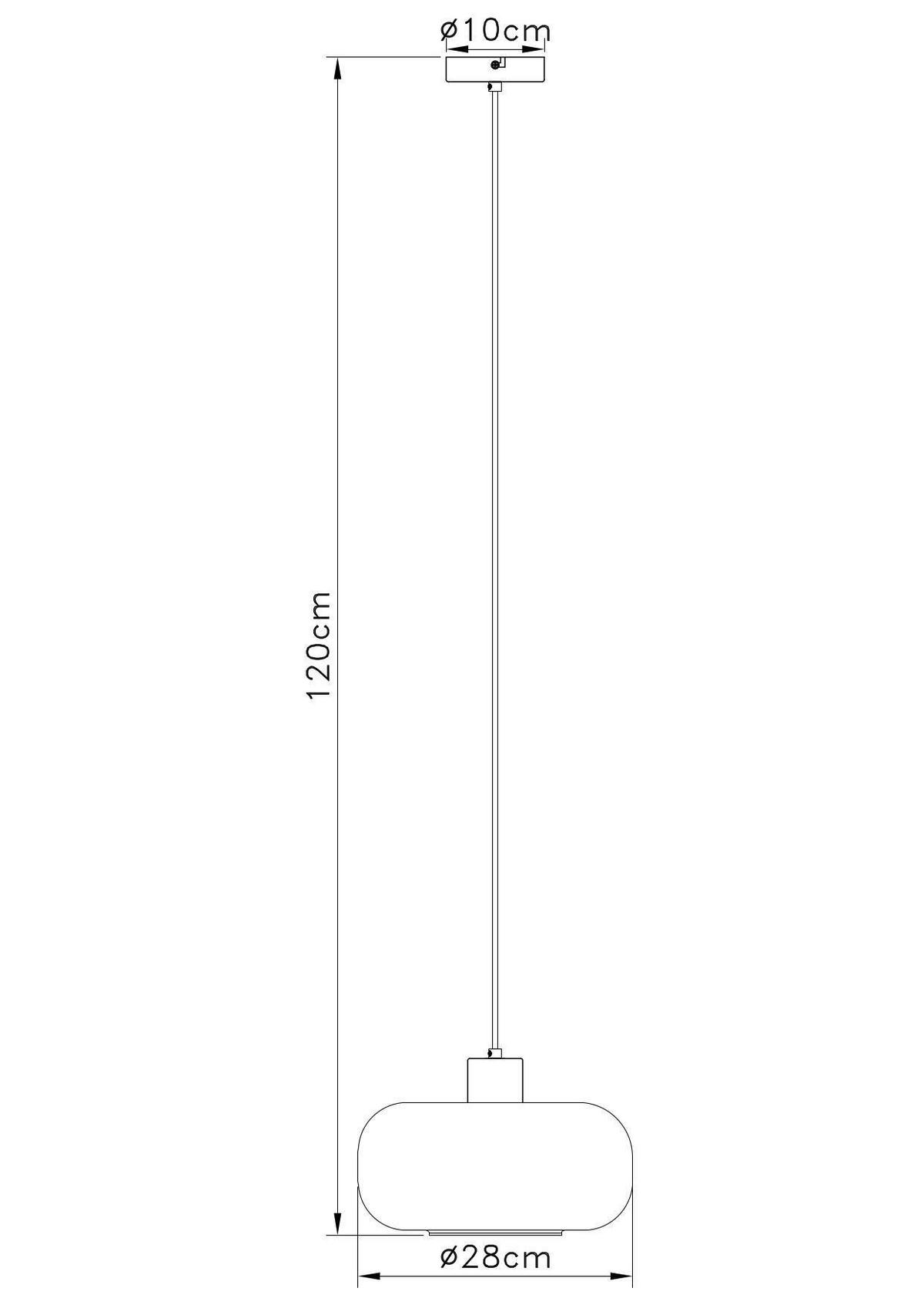 Závěsné svítidlo Zirlop, bez. 1xE27 - jantarové barvy/černá, Moderní, kov/sklo (28/120cm) - Mömax