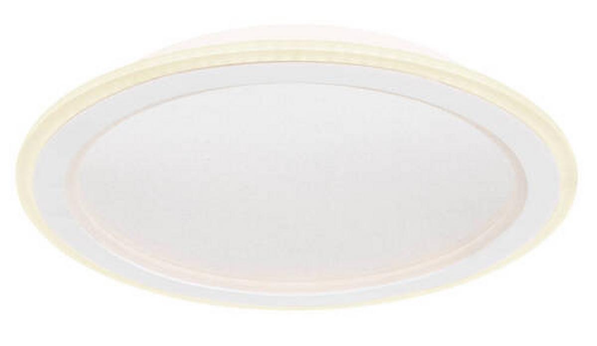 Led-deckenleuchte 48917-24rgb - Opal/Weiß, Trend, Kunststoff/Metall (40/5cm) - Globo