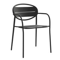 Gartensessel Rom - Anthrazit, MODERN, Metall (57/78/54cm) - Beldano