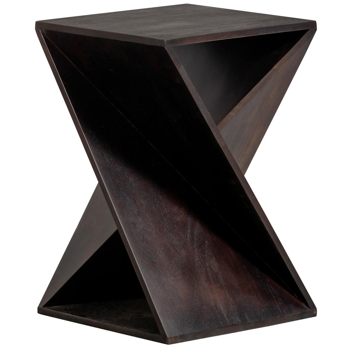 Beistelltisch Ikem Dunkelbraun B: 41 cm - Dunkelbraun, Design, Holz (41/41/61cm) - Livetastic