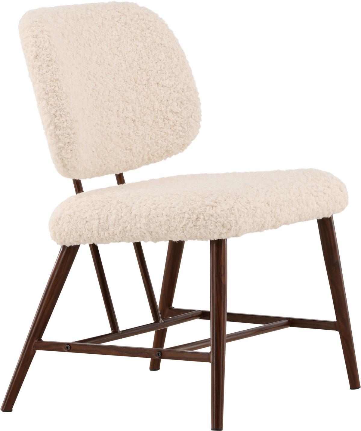 Sessel Midlad - Weiß, Design, Textil/Metall (58/84/62cm) - Livetastic