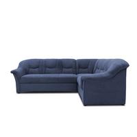 Ecksofa Sarafina Dunkelblau S: 240x190 cm - Schwarz/Dunkelblau, KONVENTIONELL, Textil (240/190cm) - MID.YOU