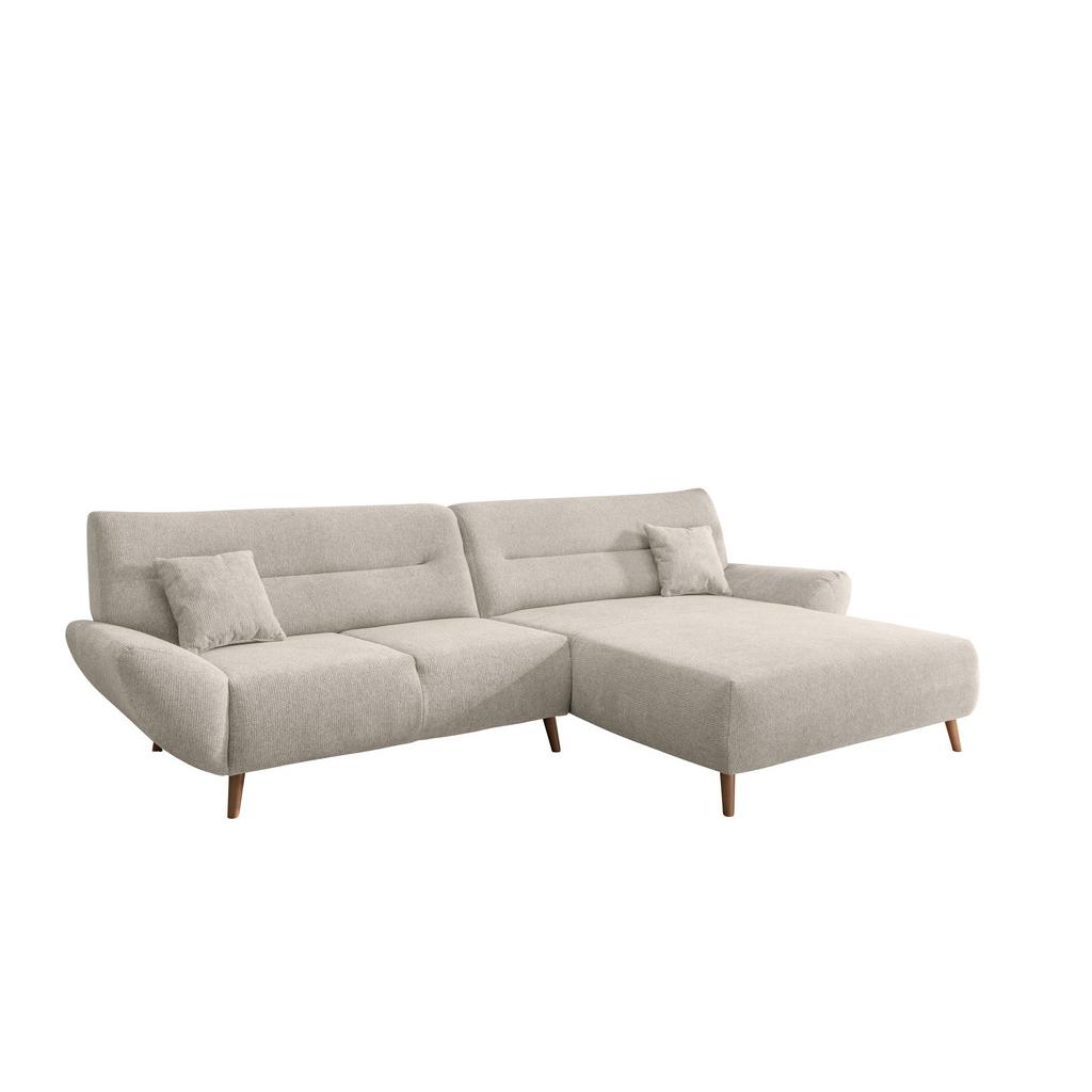 Ecksofa Drago mit Kissen Beige 290x166 cm