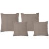 Zierkissenset Vouge Taupe, 4 Stück, B: 42 Cm - Taupe, KONVENTIONELL, Textil (42/53/42/53cm) - Livetastic
