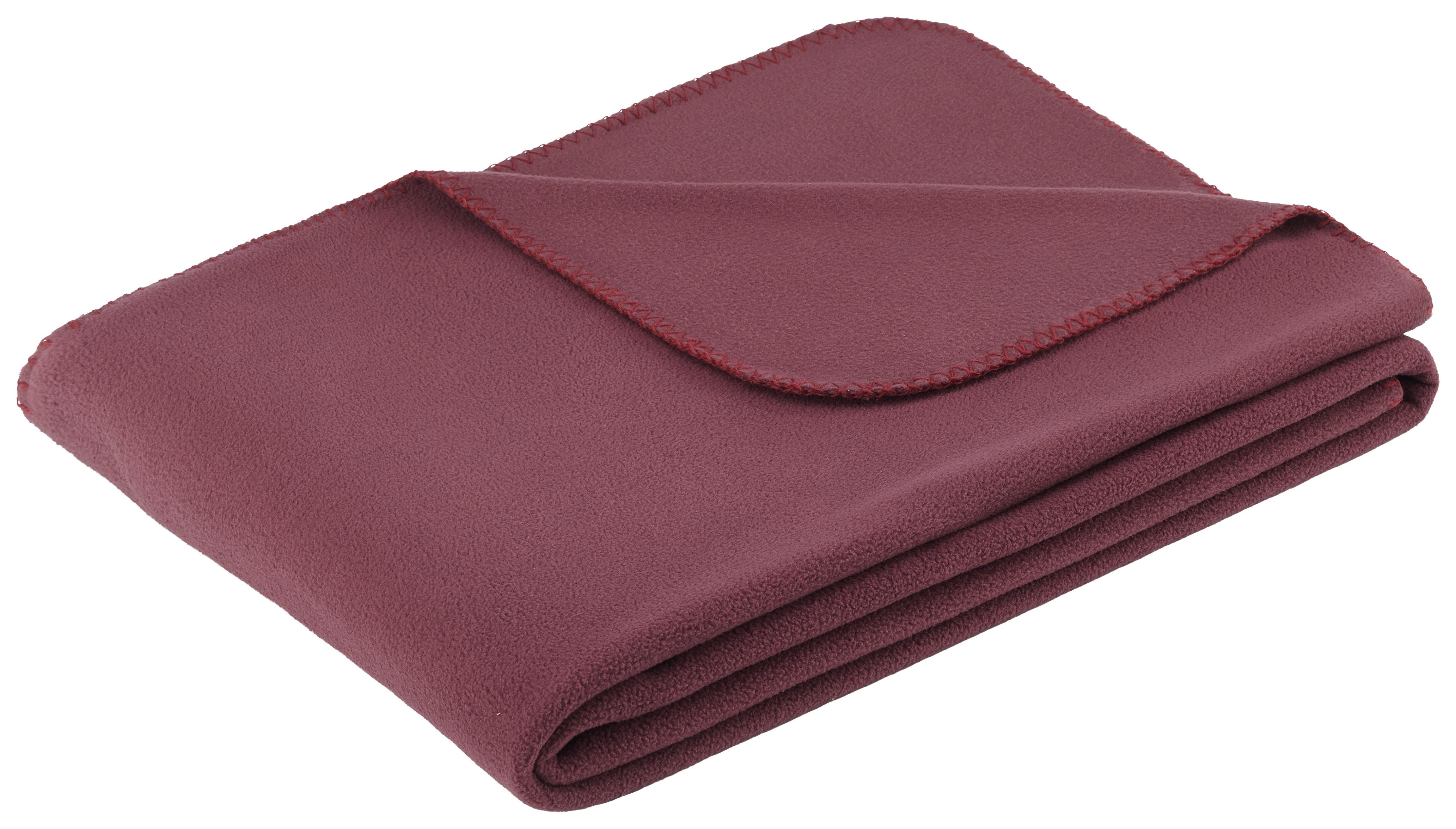 Fleecová Deka Felix, 150/200cm, Tm.fialová - fialová, Konvenční, textil (150/200cm) - Modern Living
