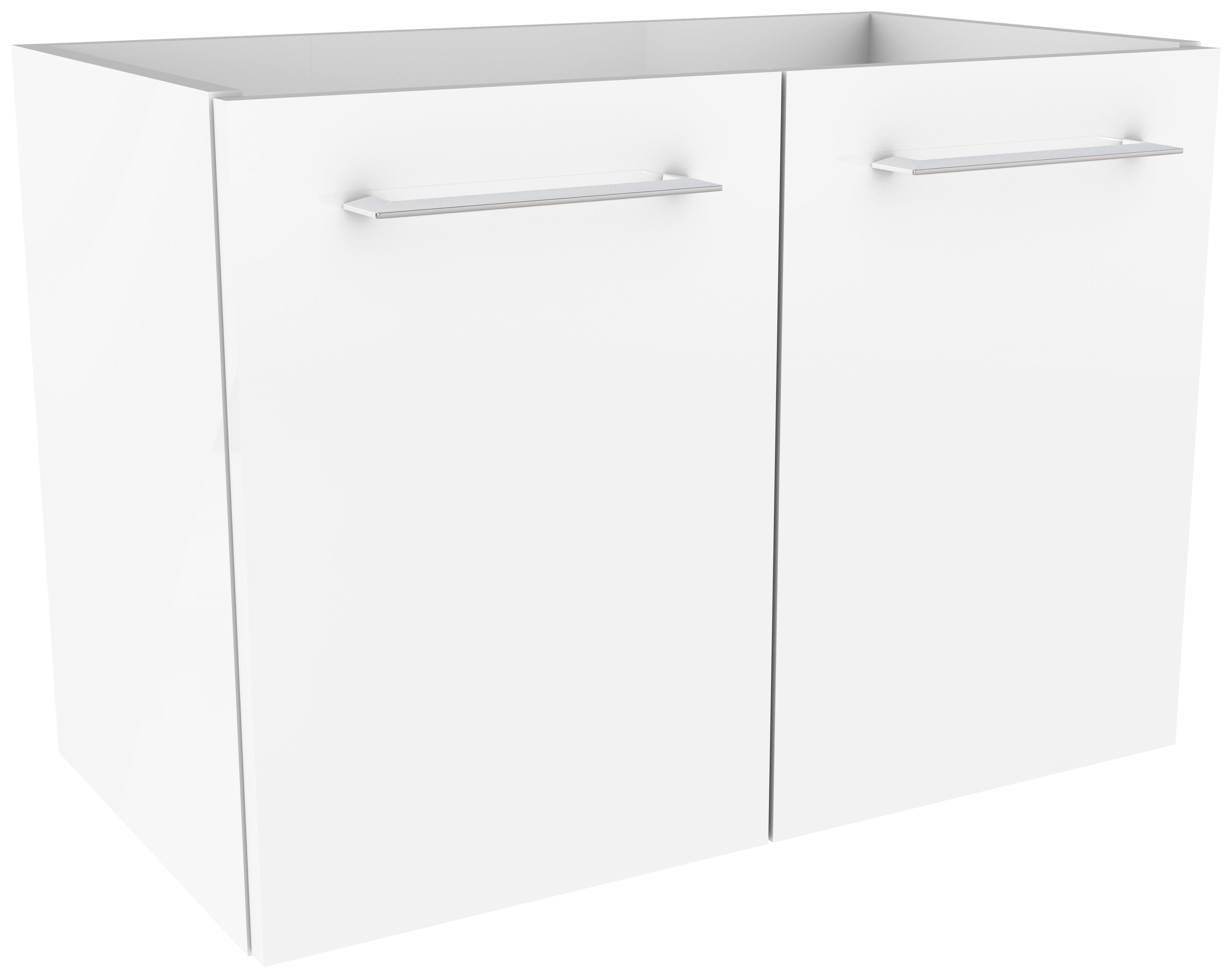 Waschtischunterschrank mit Türdämpfer Lima B: 60cm, Weiß - Weiß, MODERN, Holzwerkstoff (60/42/35cm) - MID.YOU