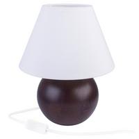 TISCHLEUCHTE 4110104 Ball - Wenge - Wengefarben, KONVENTIONELL, Holz (20/27cm)
