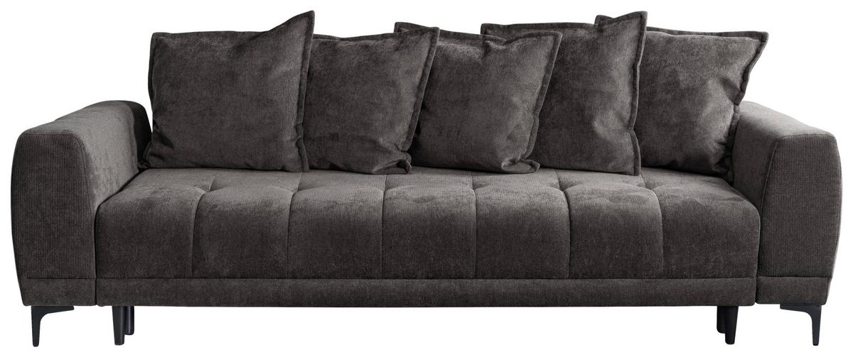 Schlafsofa Weronika, Anthrazit B: 247 Cm - Anthrazit/Schwarz, Design, Holz/Holzwerkstoff (247/94/90cm) - MID.YOU