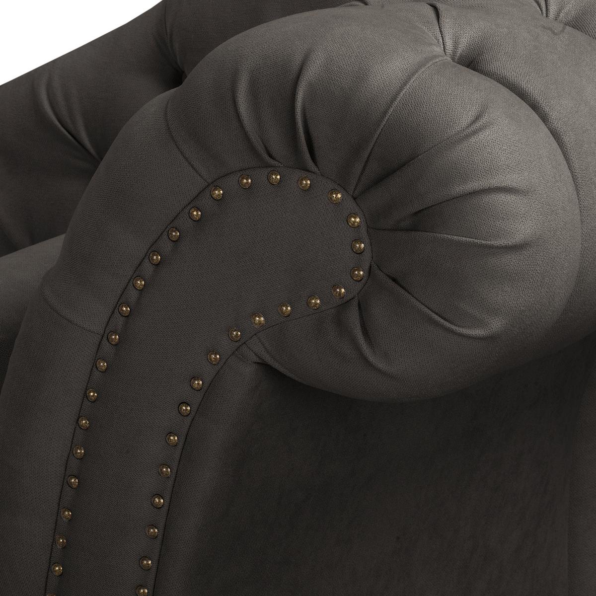 Récamiere Pako Graubraun B: 185cm - Graubraun/Braun, Design, Textil (185/93/75cm) - Livetastic