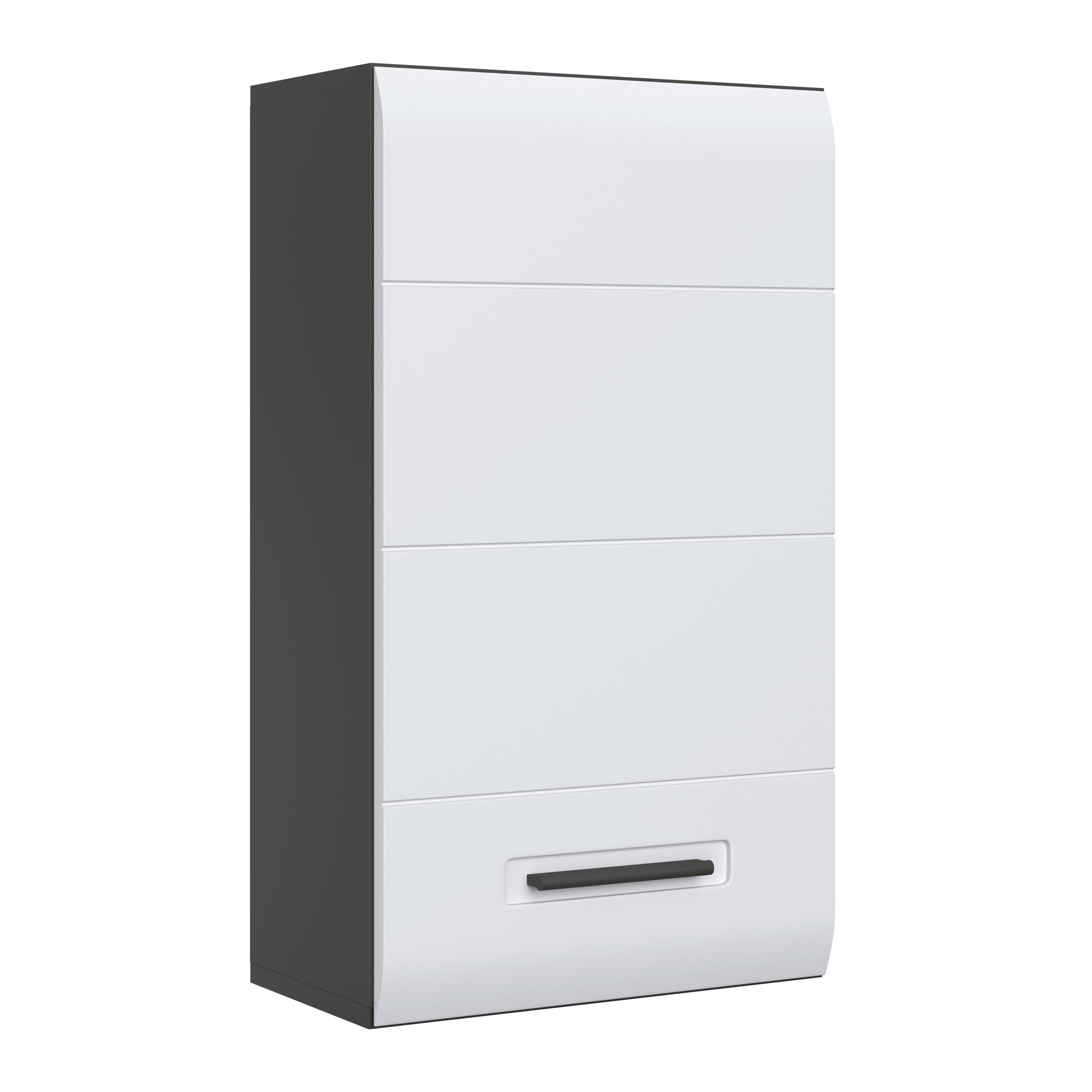 HÄNGESCHRANK PEARL NEW SNOL 118 - Anthrazit/Weiß, KONVENTIONELL, Holzwerkstoff (40/70/22,6cm)