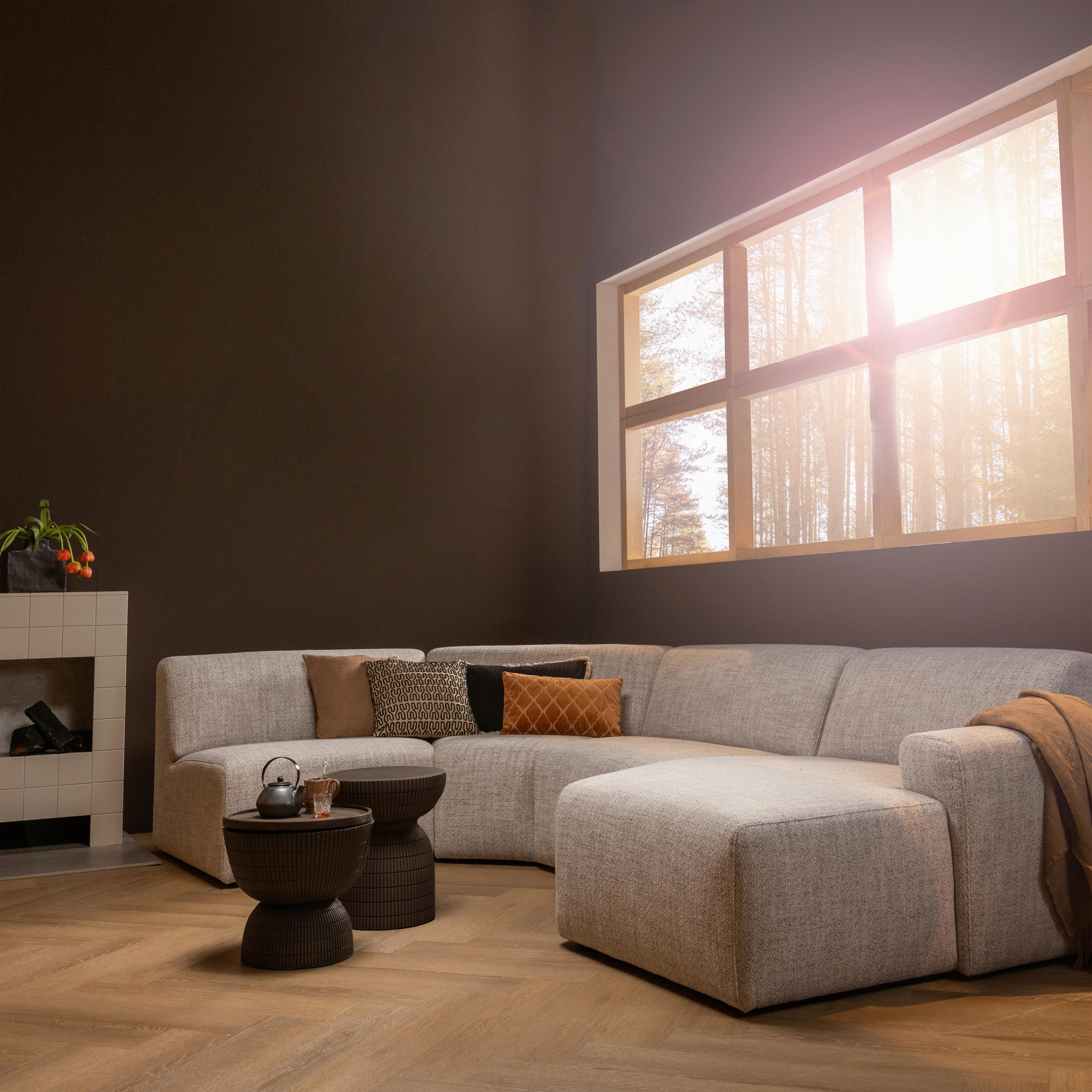 Couchtisch Samson Dunkelbraun D: 40 cm - Dunkelbraun/Braun, Design, Kunststoff (40/40/35cm) - Livetastic