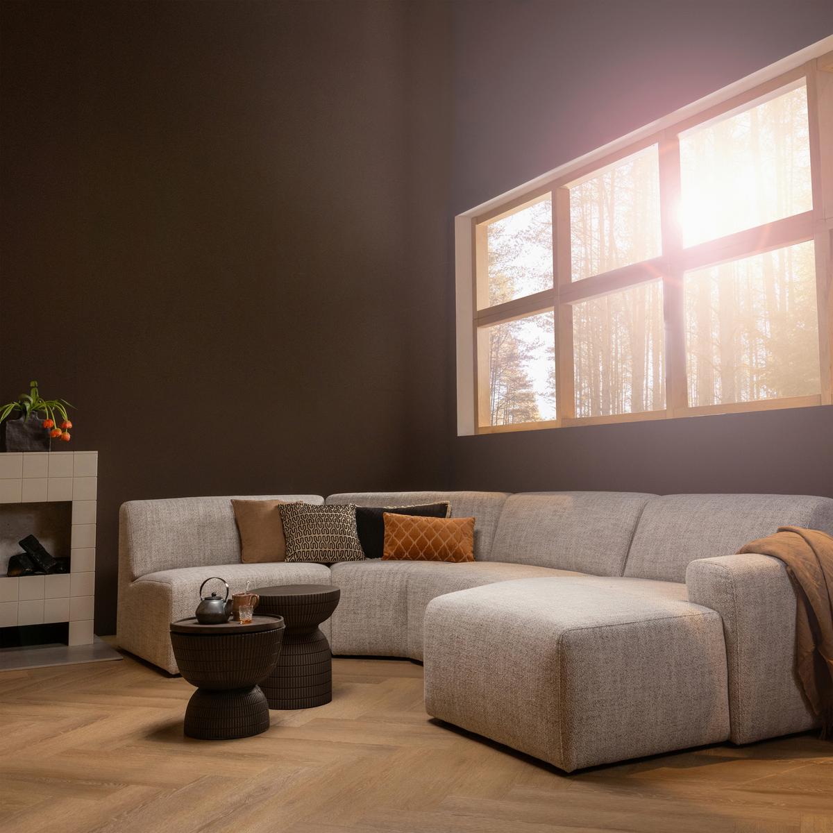 Couchtisch Samson Dunkelbraun D: 40 cm - Dunkelbraun/Braun, Design, Kunststoff (40/40/35cm) - Livetastic