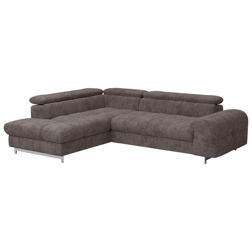Ecksofa Mit Schlaffunktion Cloud + Dunkelbraun