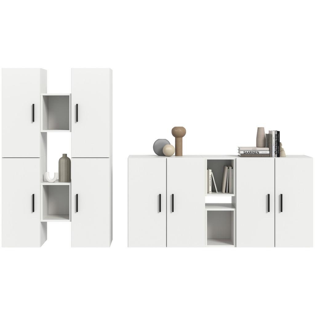 Wohnwand, The ONE 5, B: 270 cm Weiss