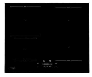 Indukční varná deska Concept IDV5160 - černá (59/6,2/5cm) - Concept