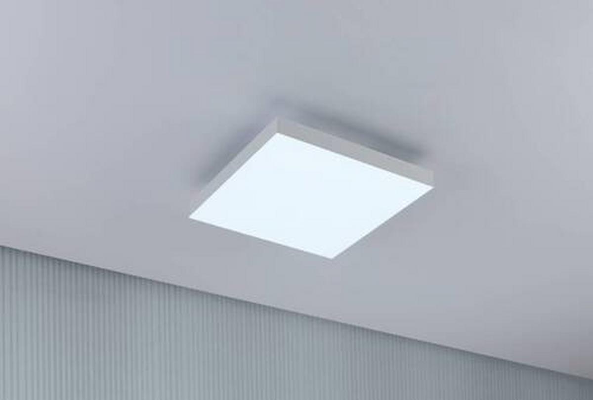 LED-Paneel L: 29,5 cm dimmbar - Weiß, Basics, Metall (29,5/29,5cm) - Paulmann