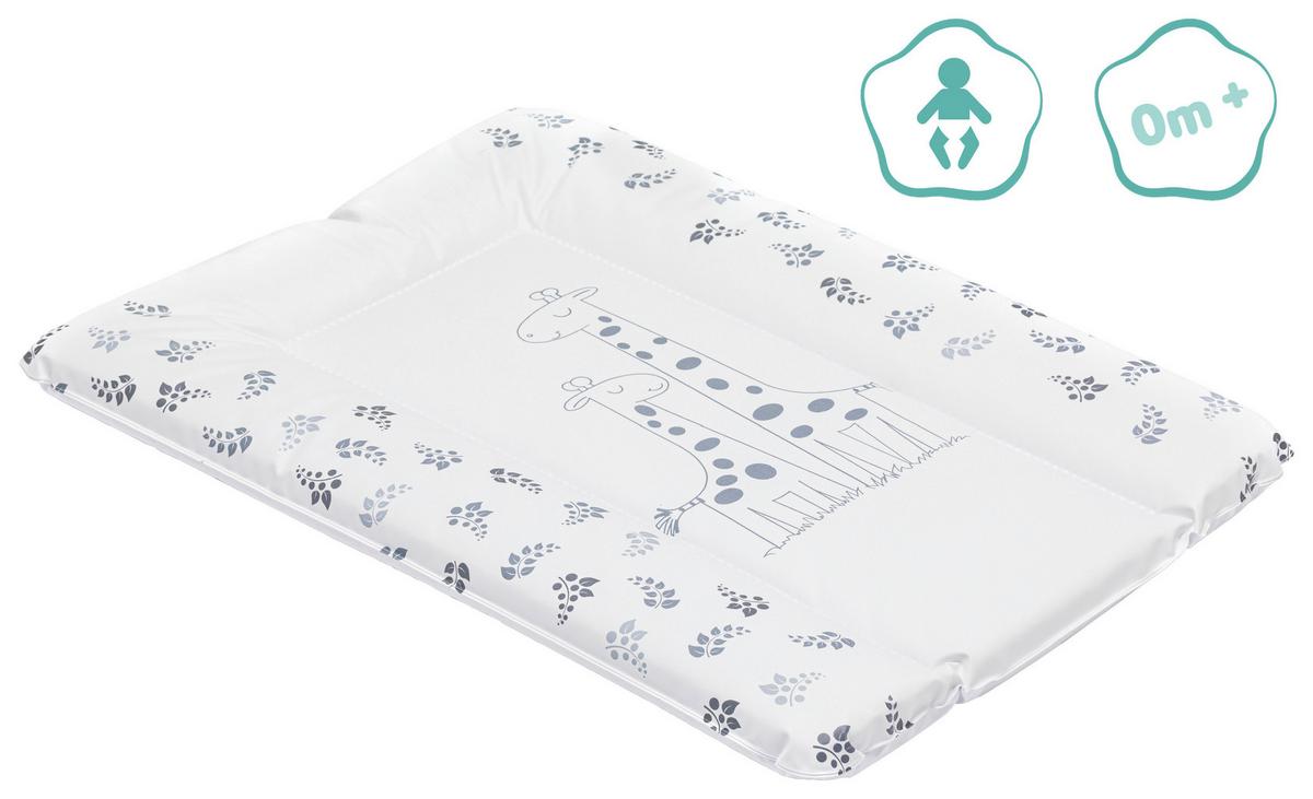 Wickelauflage Kunststoff Weiß Giraffen Motiv, Abwischbar - Weiß, LIFESTYLE, Kunststoff (70/53/4cm) - Fillikid