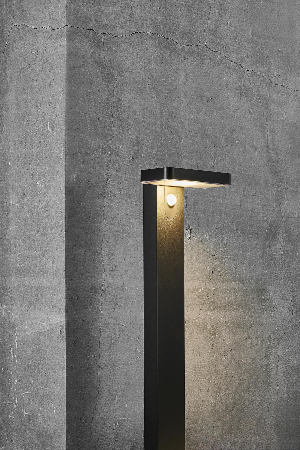 Solarleuchte Rica Square Garden Schwarz - Schwarz, Basics, Kunststoff (15/60cm) - Nordlux