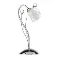 Tischleuchte 4775/l - Chromfarben, KONVENTIONELL, Glas/Metall (23/35cm)