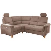 Ecksofa Parole Hellbraun S:186/237 cm - Wildeiche/Hellbraun, KONVENTIONELL, Textil (186/237cm) - Livetastic