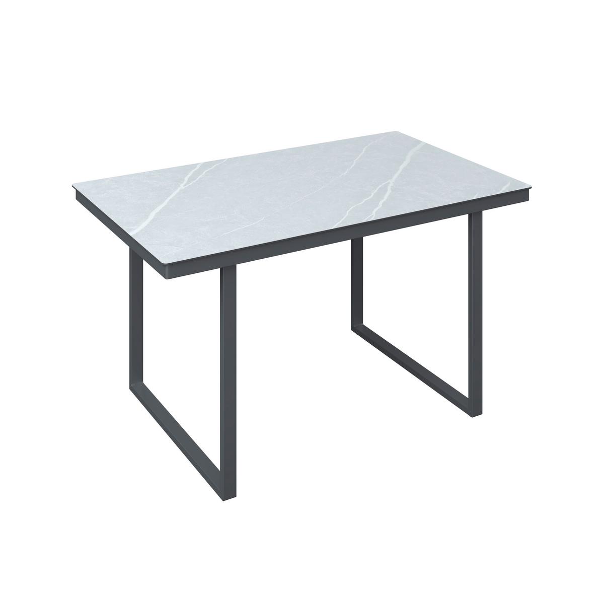 Loungegarnitur Perth - Anthrazit/Grau, MODERN, Glas/Textil (196/218,5cm) - Beldano