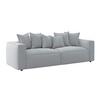 Bigsofa Cowboy - Hellgrau/Schwarz, MODERN, Textil (280/72/109cm)