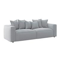 POHOVKA BIG SOFA COWBOY - černá/světle šedá, Moderní, textil (280/72/109cm)