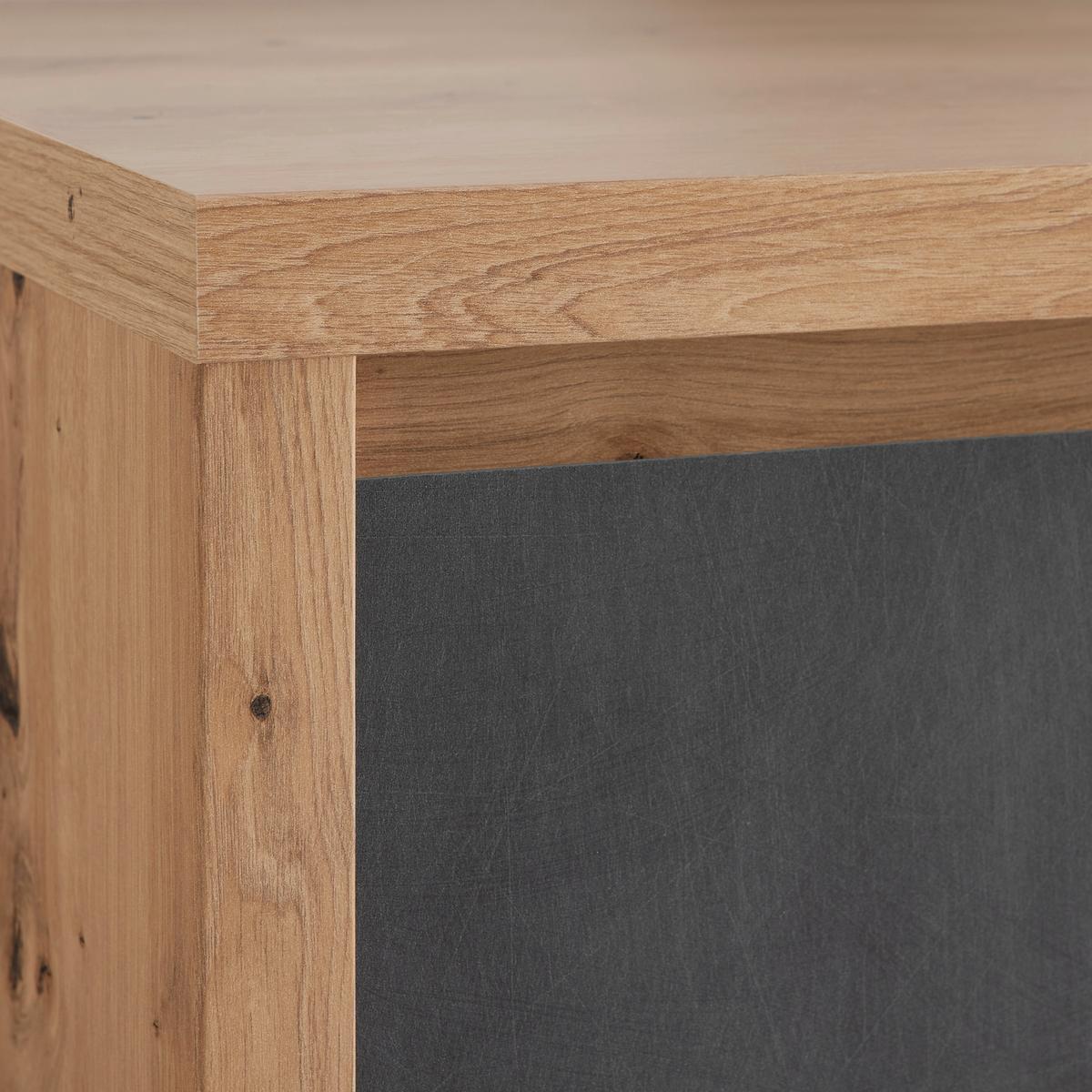 Kommode 190cm Larios Eiche Dekor/grau - Eiche Artisan/Grau, MODERN, Holzwerkstoff (190/71/40cm)