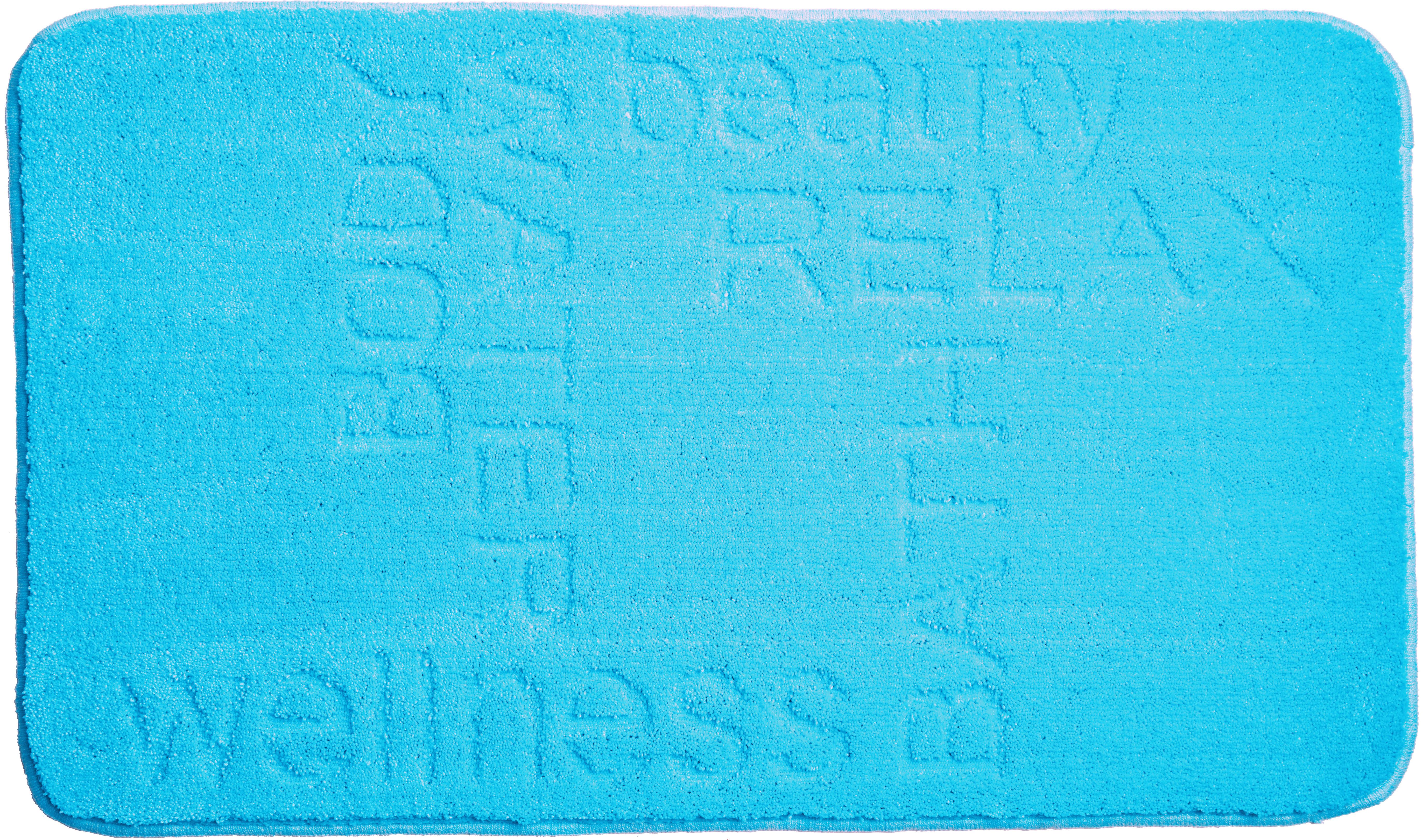 Badematte Feeling - Blau, Basics, Textil (50/80cm) - Grund