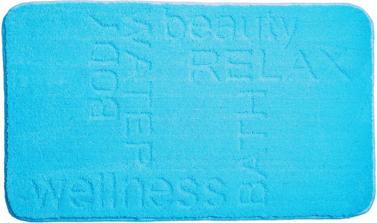 Badematte Feeling - Blau, Basics, Textil (50/80cm) - Grund