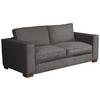 Schlafsofa Texas Grau Cord, B: 203 Cm - Dunkelbraun/Grau, Design, Textil (203/85/99cm) - MID.YOU