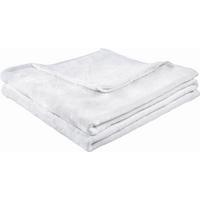 MĚKKÁ DEKA Michael XXL, 220/240cm, bílá - bílá, textil (220/240cm) - Modern Living