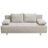 2-Sitzer-Sofa Mit Schlaffunktion Laser Beige - Chromfarben/Beige, Design, Textil (194/77/89cm) - MID.YOU