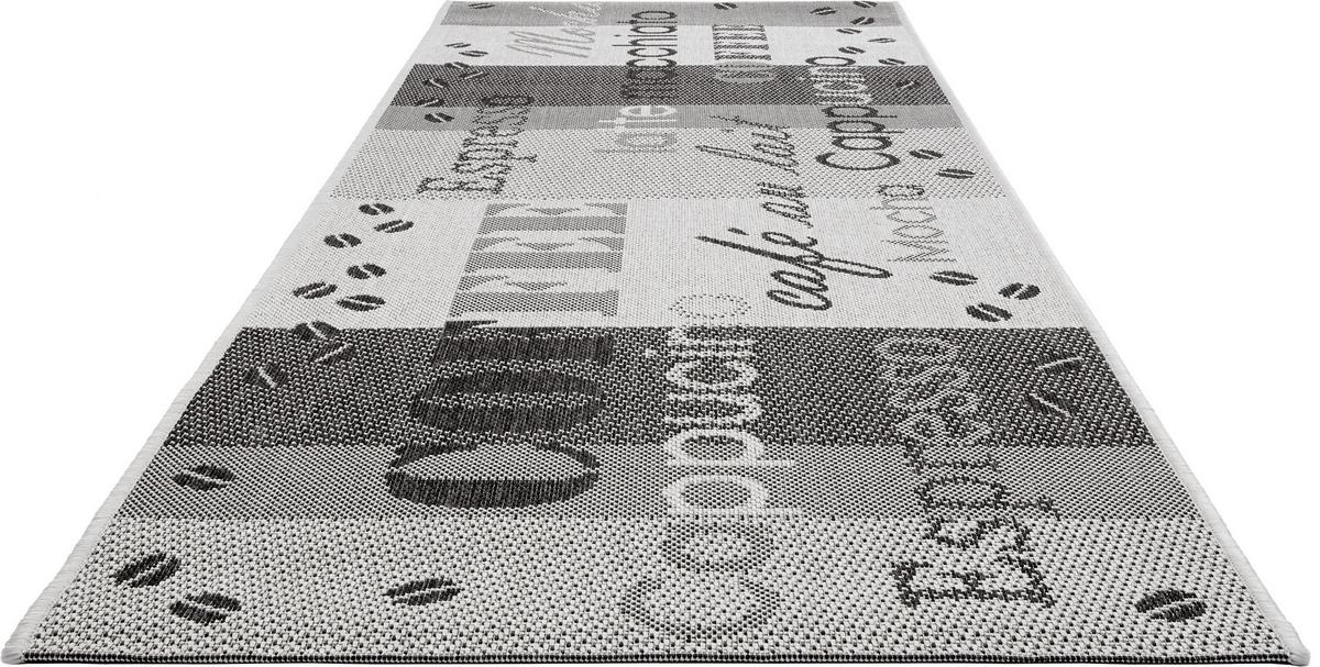 Konyhai Futószőnyeg Coffee Kb. 80/200cm - ezüst/antracit, Basics, textil (80/200cm) - James Wood