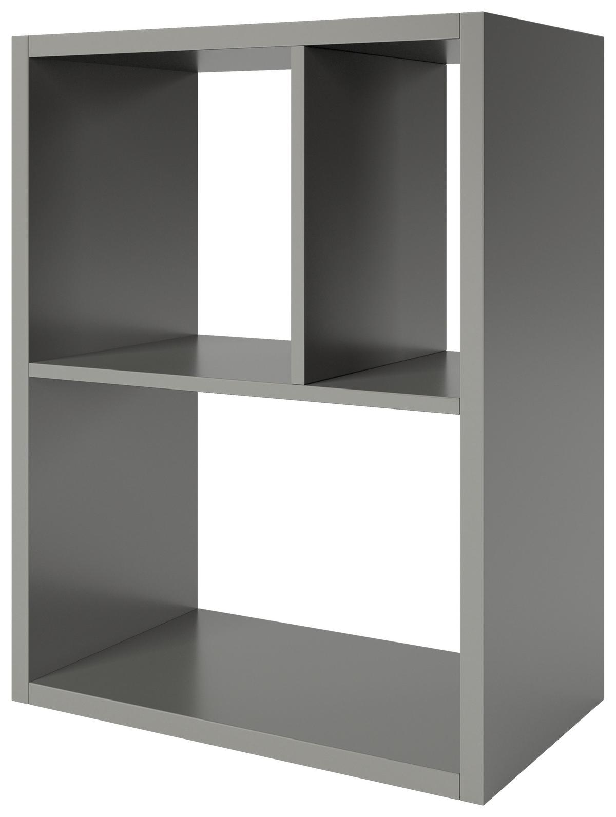 Regal Fortuna - Grau, Basics, Holzwerkstoff (75/58/34cm) - MID.YOU