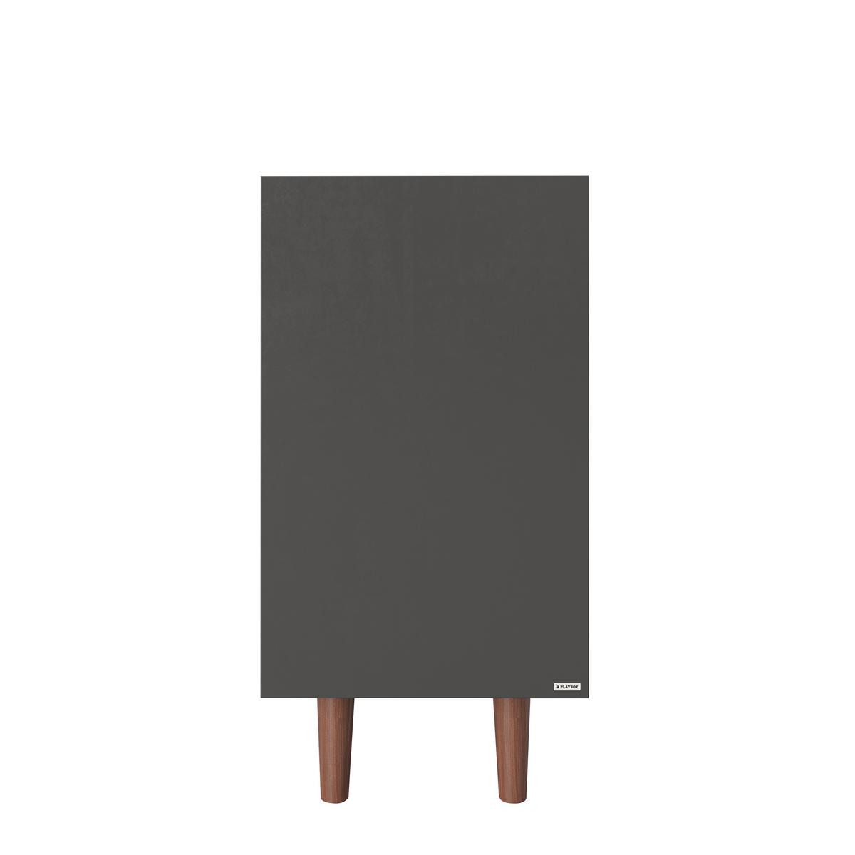 Kommode B 100 Cm Victoria, Walnussfarben/grau - Walnussfarben, KONVENTIONELL, Holzwerkstoff (100/92/42cm) - Playboy
