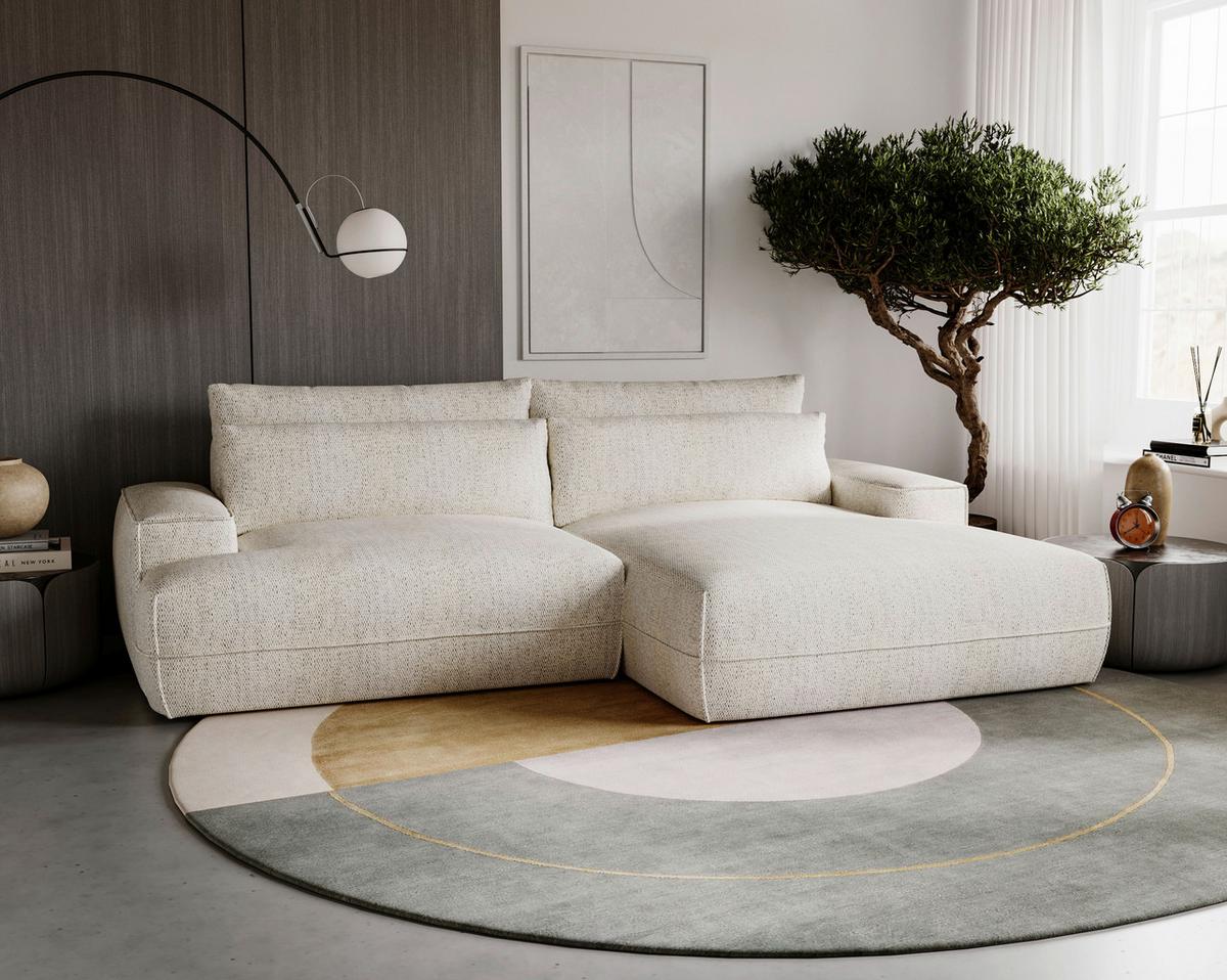 Fresh Beige S: 272x156 cm - Beige/Schwarz, Design, Textil (272/156cm) - Livetastic