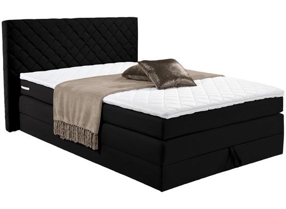 Boxspringbett Allegra 140x200 Schwarz - Schwarz, KONVENTIONELL, Holz/Holzwerkstoff (140/200cm) Boxspringbett Allegra 140x200 Schwarz - Schwarz, KONVENTIONELL, Holz/Holzwerkstoff (140/200cm)